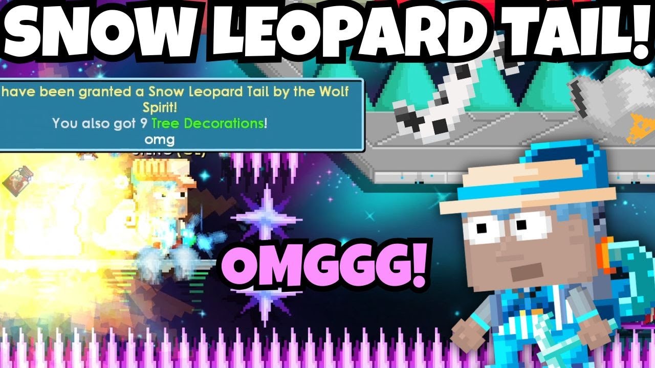 Гача с хвостом снежного леопарда!! 🐆❄️ Какая удача! | GrowTopia WinterFest 2025