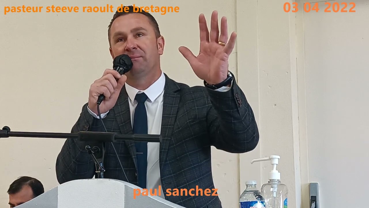 pasteur Steeve  Raoult de bretagne invités de  l'église de Tarascon le dimanche matin le 03 04 2022