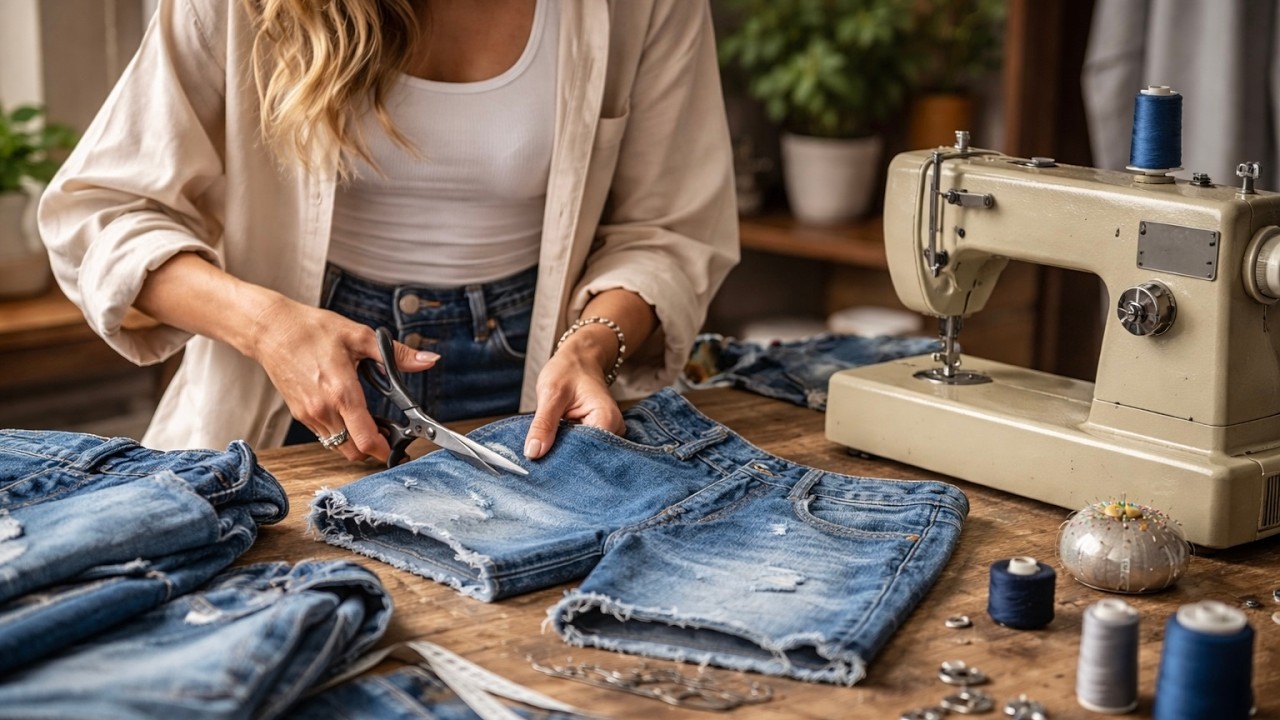 10 отличных идей, которые можно сшить из старых джинсов 👖 | Переработка одежды своими руками