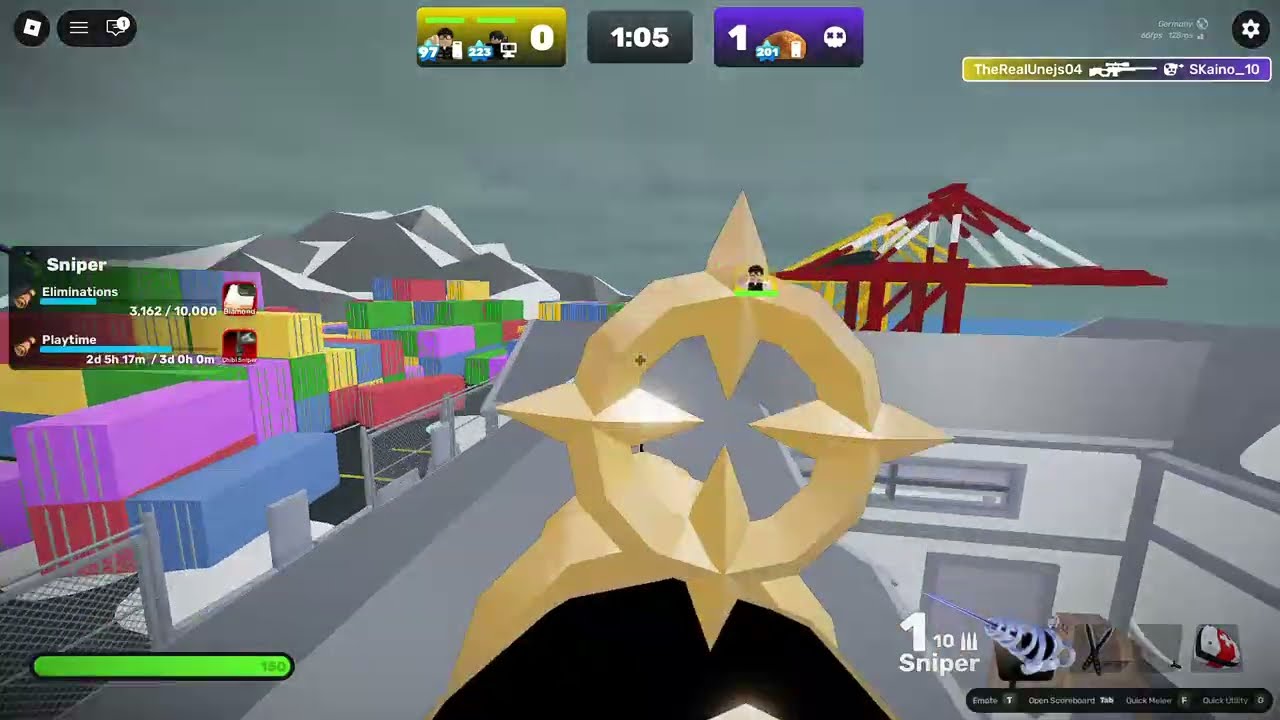 Play rivals 1v1 with knife.