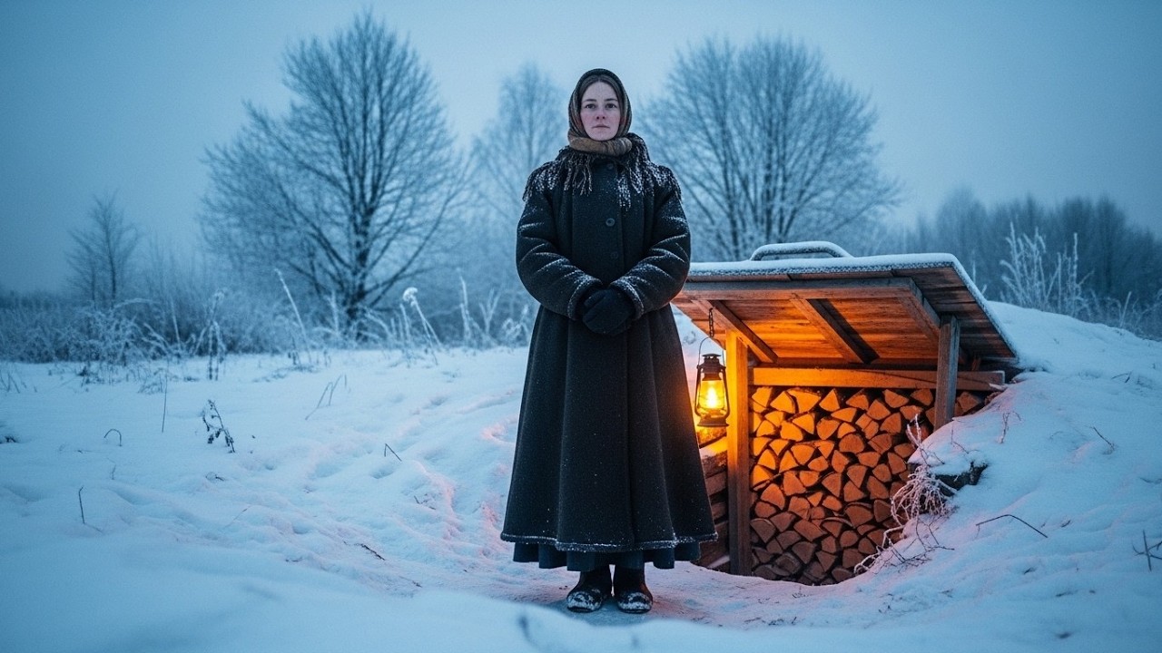 Она закопала дрова в землю до первого снега — соседи смеялись, пока их печи не погасли в январе