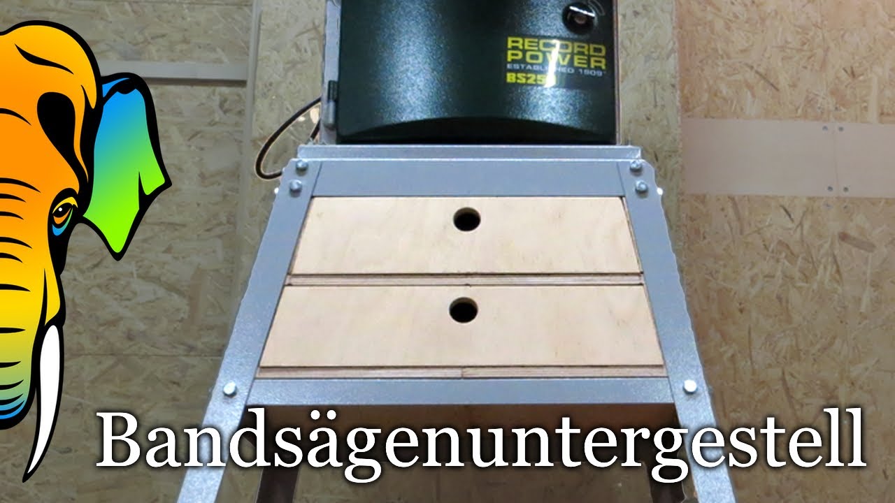 Untergestell für Bandsäge BS250 (Record Power) - Aufbau & Schubladen