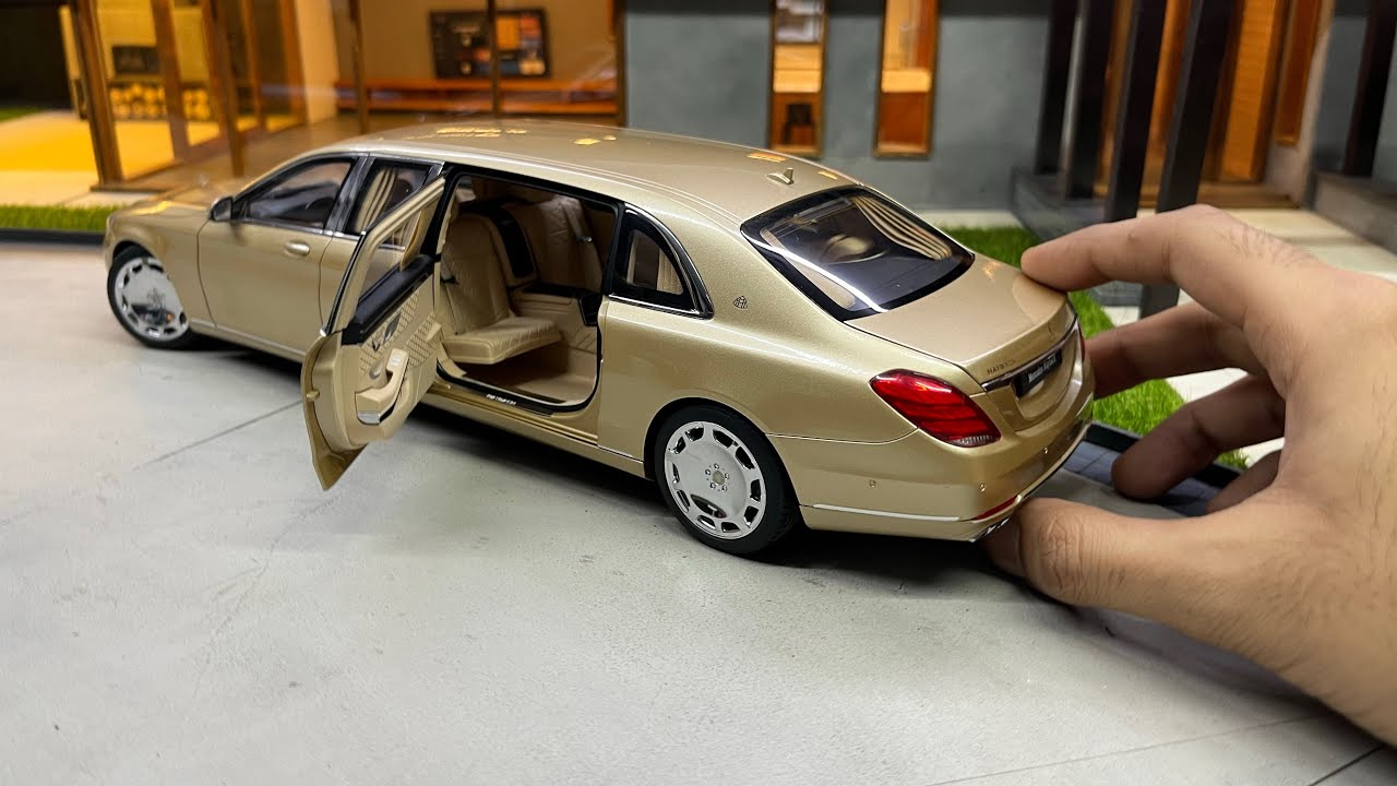 Unboxing Ultra-Luxury Mercedes Maybach S600 Pullman 1:18 Scale Model Diecast Car 