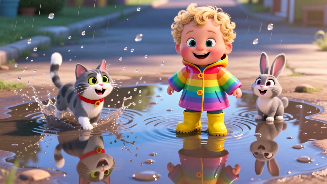 Rain Rain Go Away with My Friends | Fun Playtime Song for Kids | Happy Nursery Rhyme