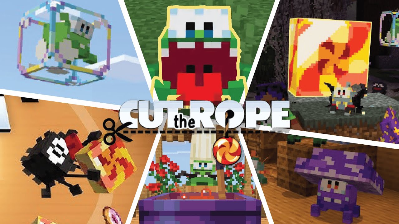 Cut The Rope Add-On - Showcase | Minecraft Bedrock Add-On
