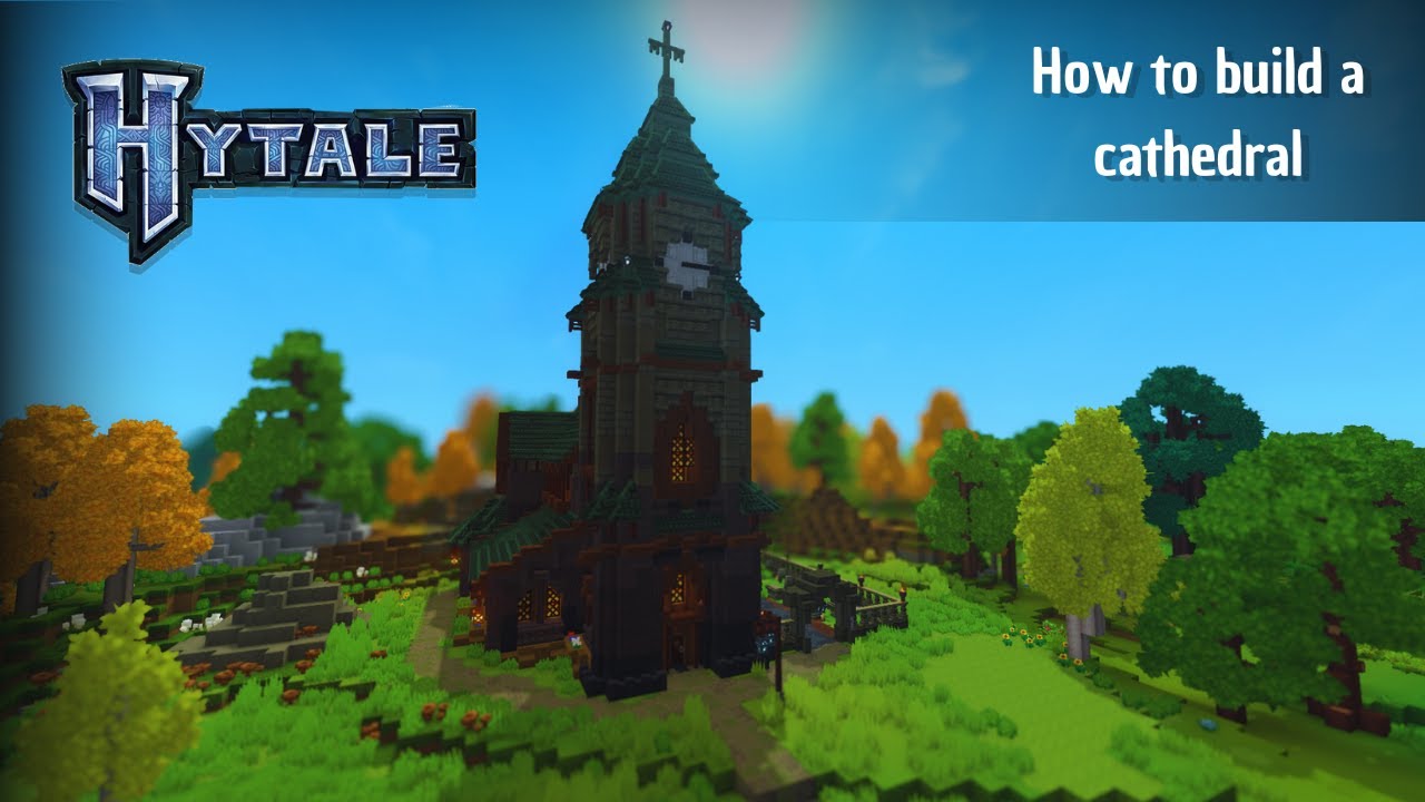 Hytale: How to build a cathedral | Tutorial #communityproject
