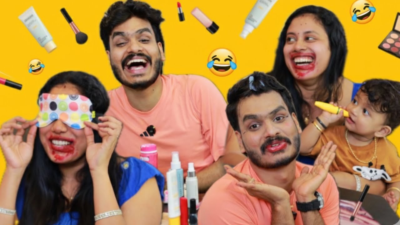 BLIND MAKEUP CHALLENGE 🤯
