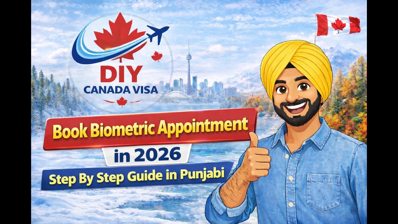 How to Book Biometrics Appointment for Canada Visa in 2026 | Step by Step Guide in Punjabi |