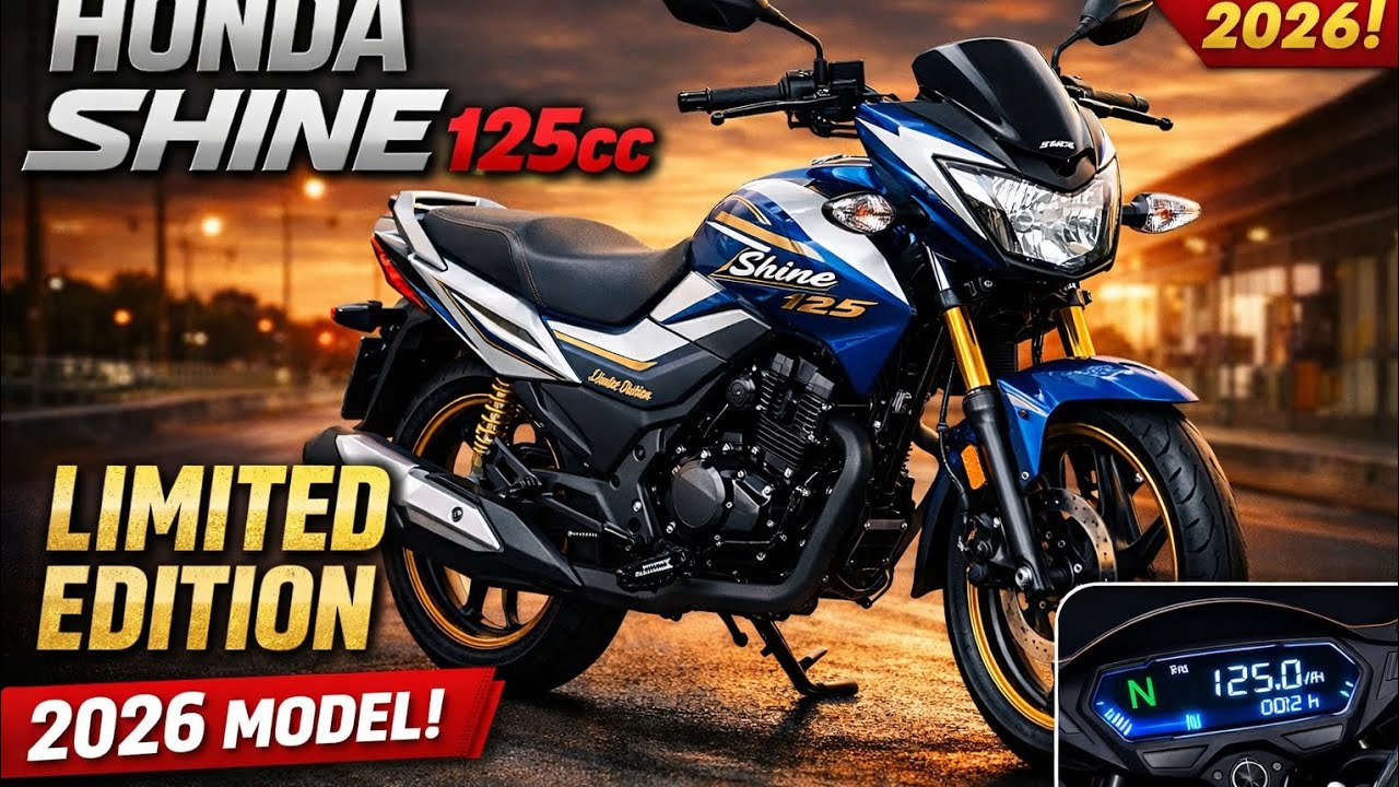 Honda Shine 125cc Limited Edition 2026 😍 | Mileage King with Premium Look!🔥 #automobile #viralvideo 