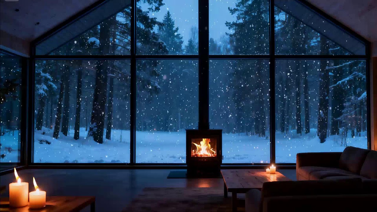 This Cozy Fireplace Night Feels So Safe