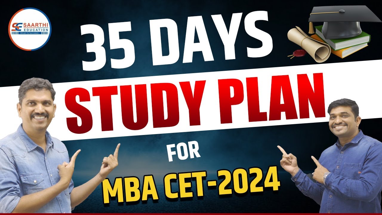 35 Day Complete study plan for MBA CET 2024