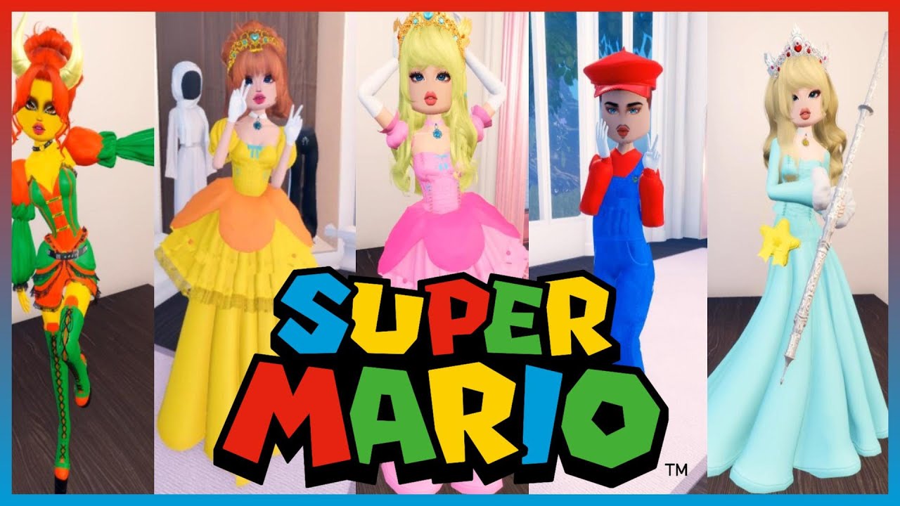 Recreating Mario Characters In Dress To Impress