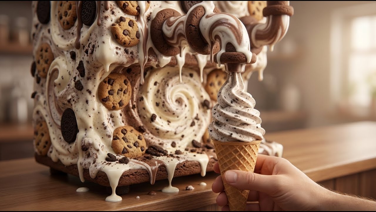 Ice Cream Machine Made With Different Foods 🍦 | Satisfying ASMR No Talking