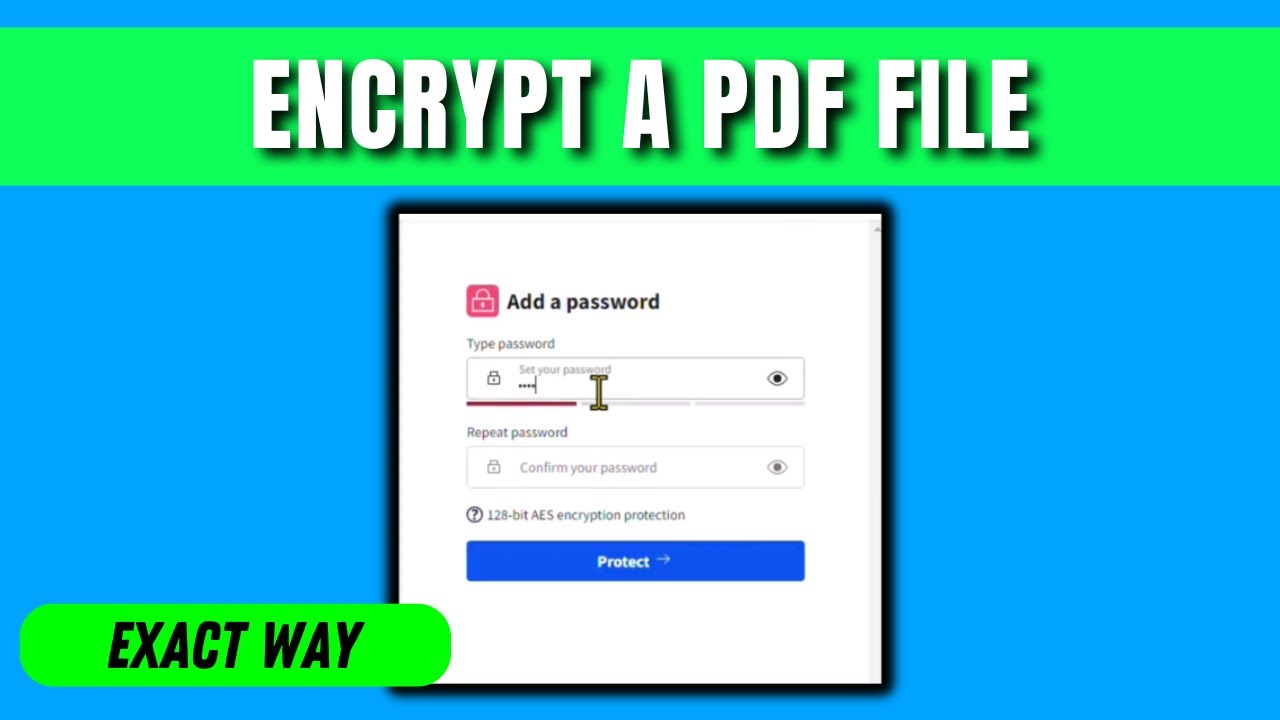 How to Encrypt a Pdf File | How To Password Protect a PDF File