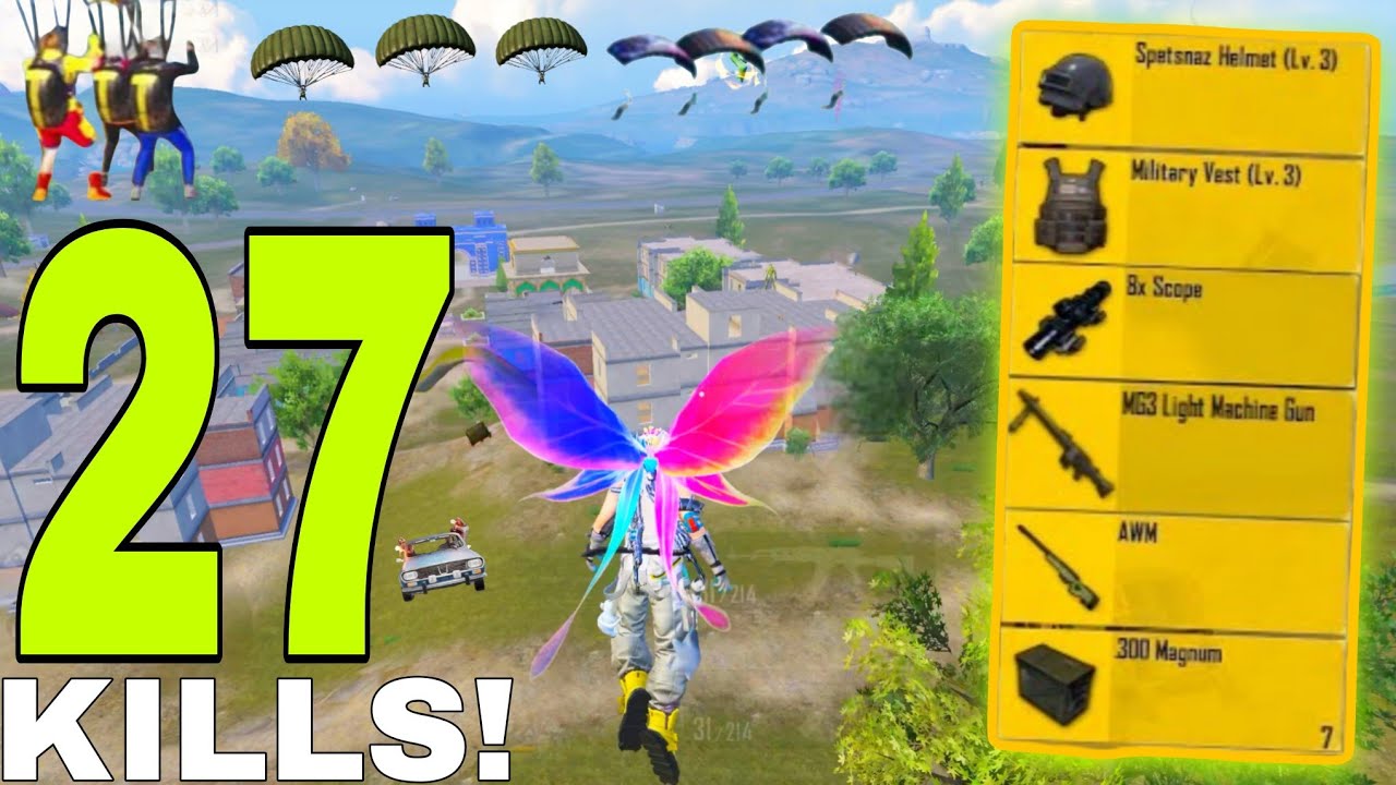 27 KILLS! WITH RANDOM SQUAD 🔥 BEST RUSH GAMEPLAY PUBG Mobile - BGMI