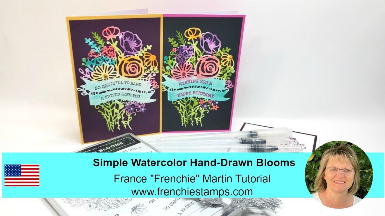 Tips with the Hand-Drawn Blooms Stamps and Die