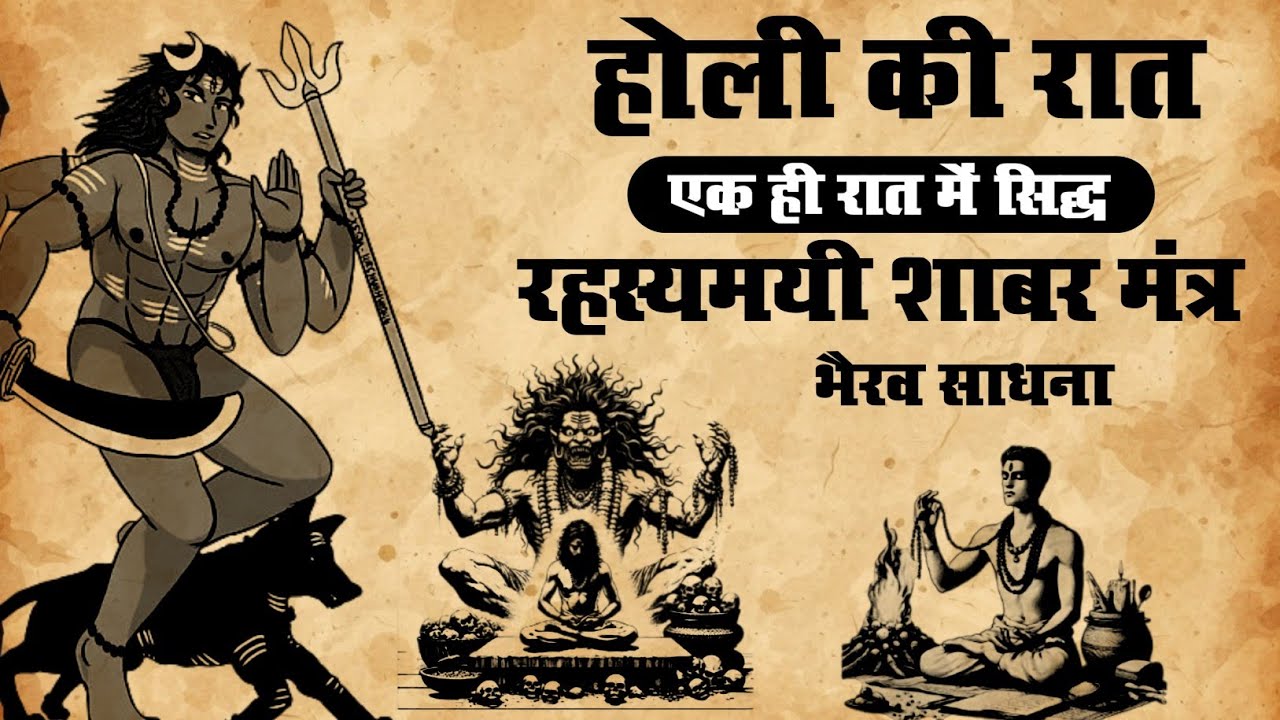 होली की रात में सिद्ध होने वाली,गुप्त भैरव शाबर साधना | शत्रु नाश मंत्र | #shabar