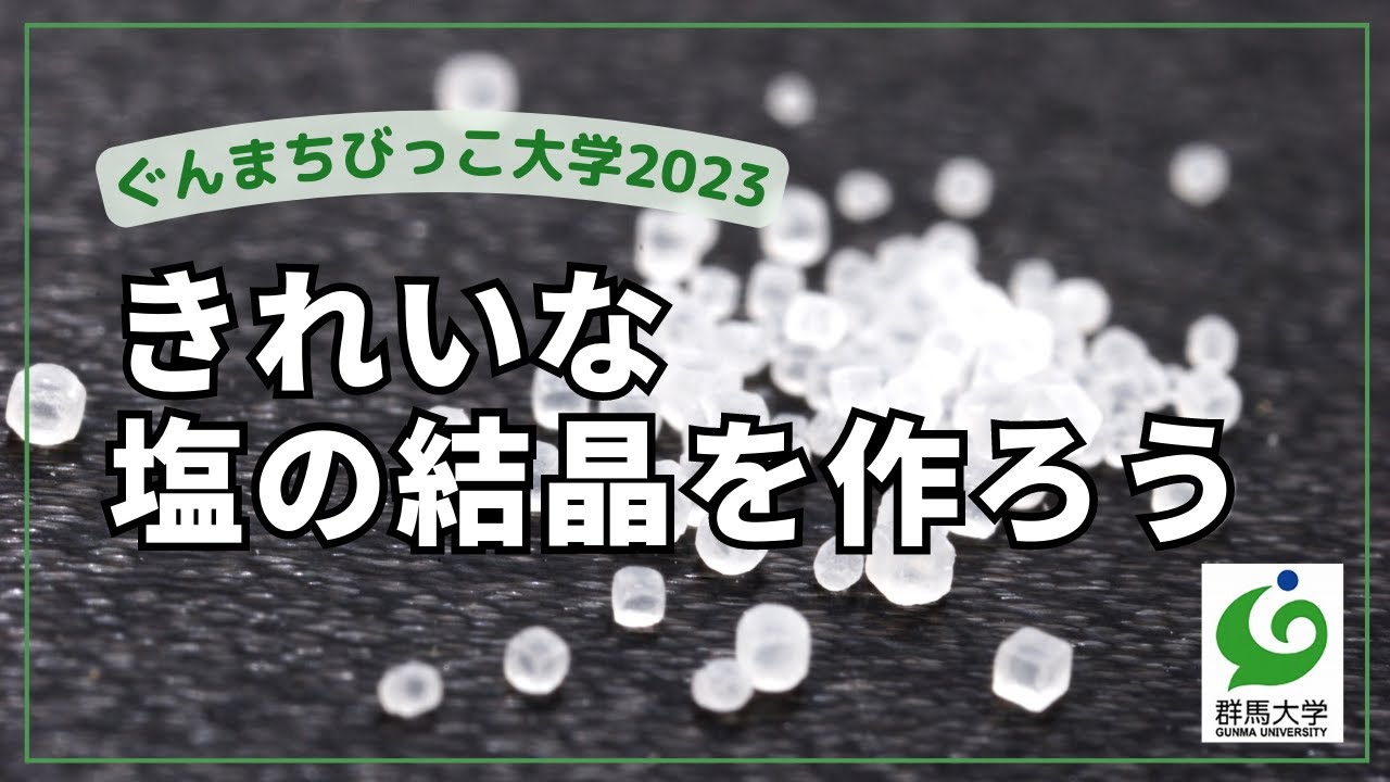 19 きれいな塩の結晶を作ろう