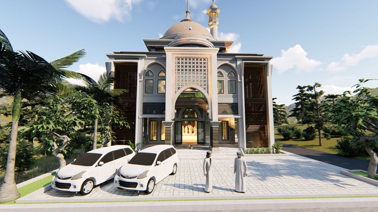 Desain Masjid Luas 704 m2 di Lahan 19 x 32. Bapak Mulyono di Malang