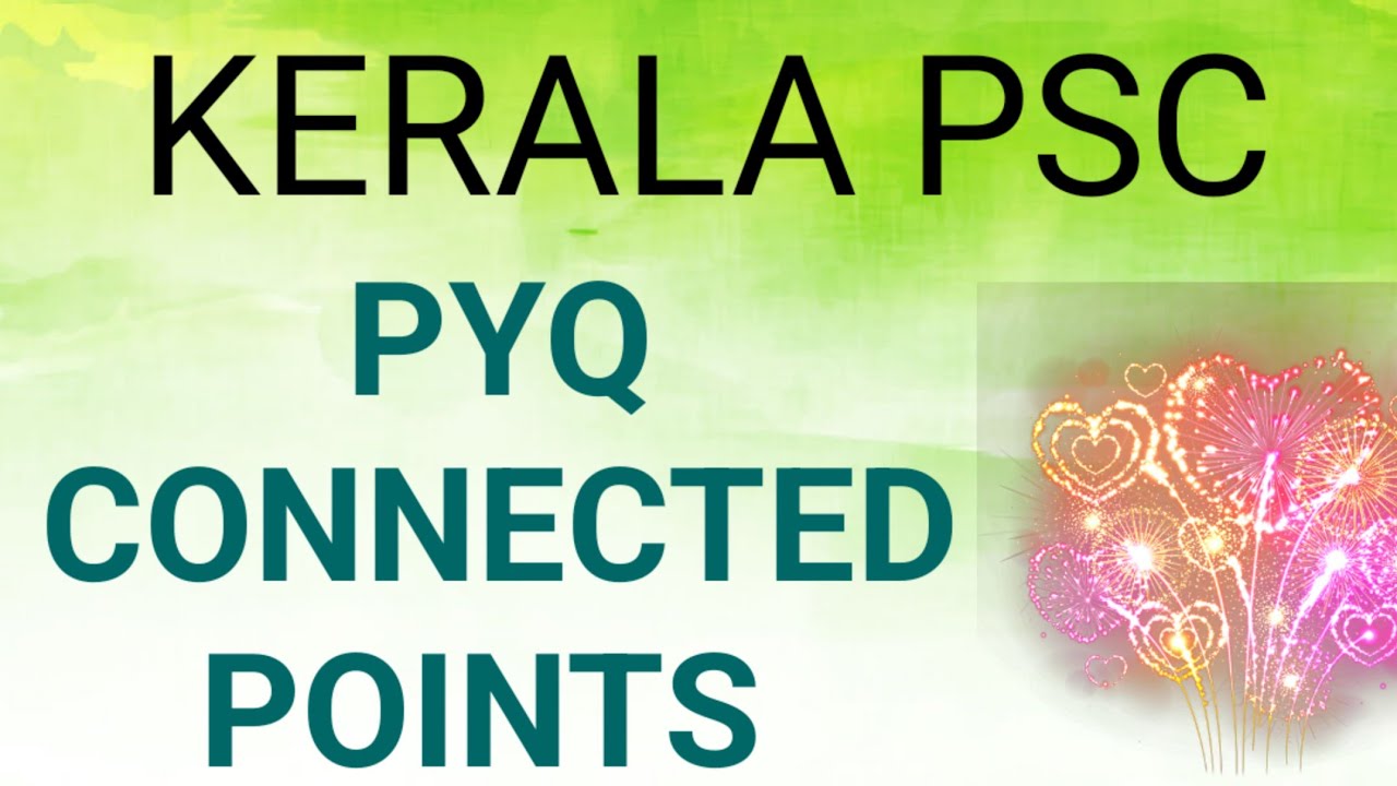 PYQ CONNECTED POINTS