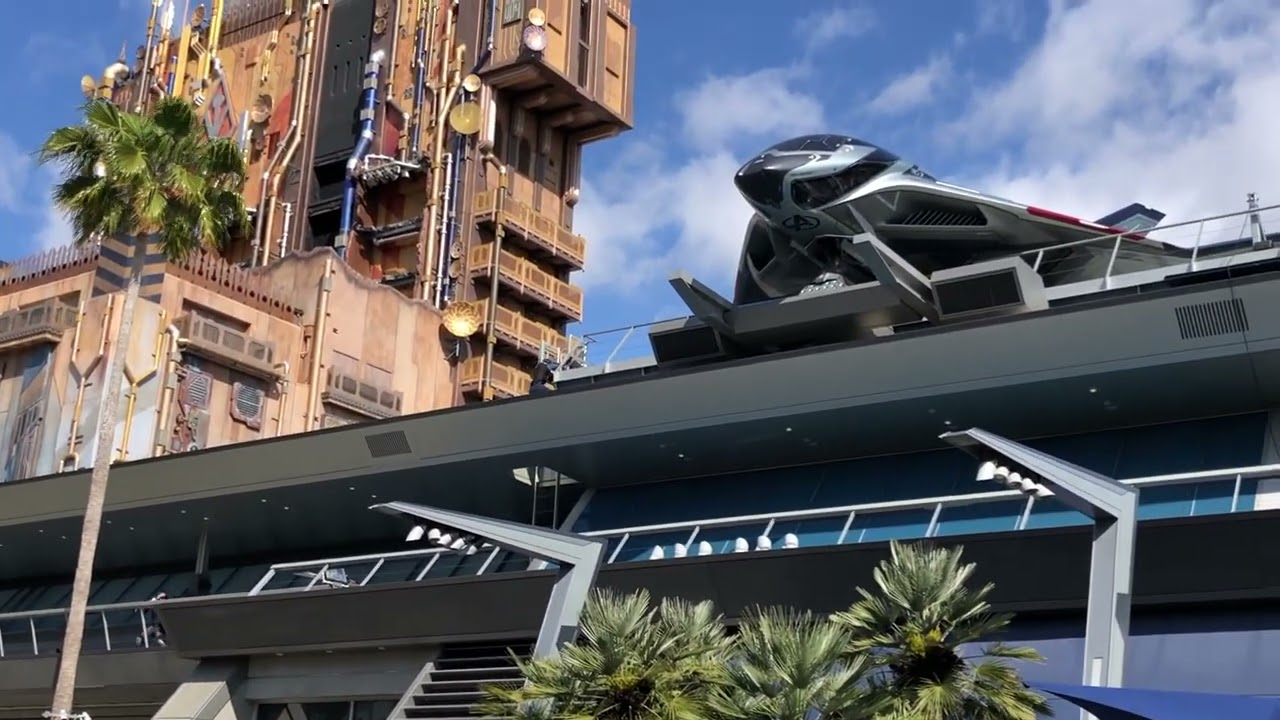 Avengers Campus - Black Panther, Black Widow & Taskmaster Stunt Show at Disney California Adventure
