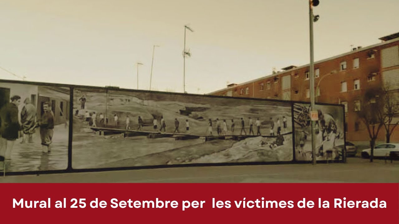 Miquel Wert, autor del mural homenatge a la Rierada