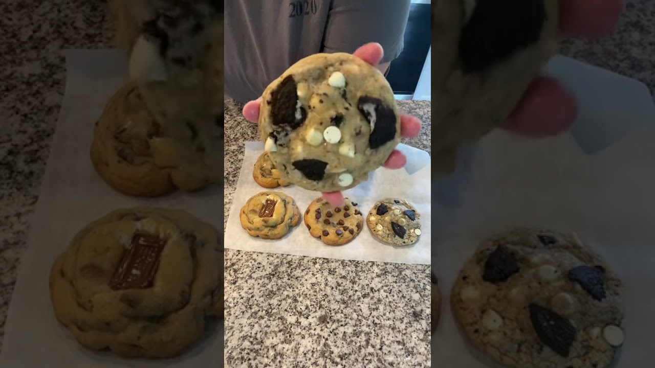 Jumbo Cookie Order viral #cookies #baking #cookiesoftiktok... #Shorts #littleredscincy