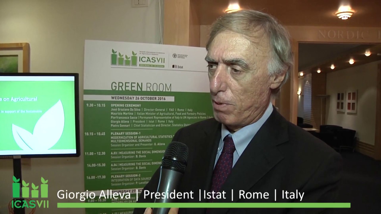 Interview Giorgio Alleva, President of Istat (English) (ICAS, 26 OCT 2016)