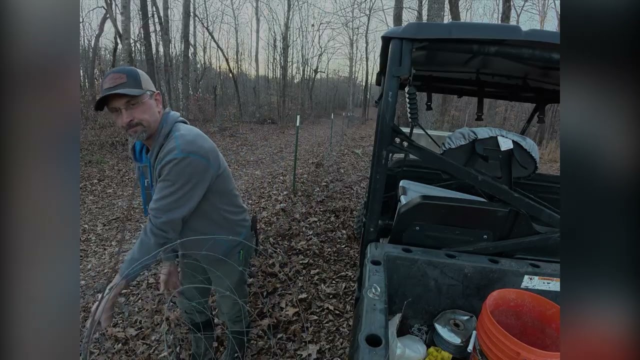 Tearing out fence we built years ago and expanding our farm!