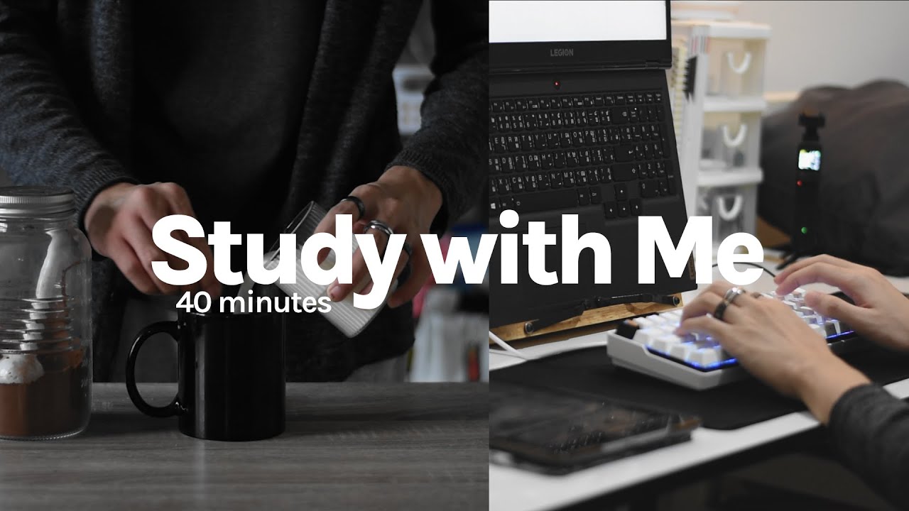 hot cocoa on a calm study night | study with me