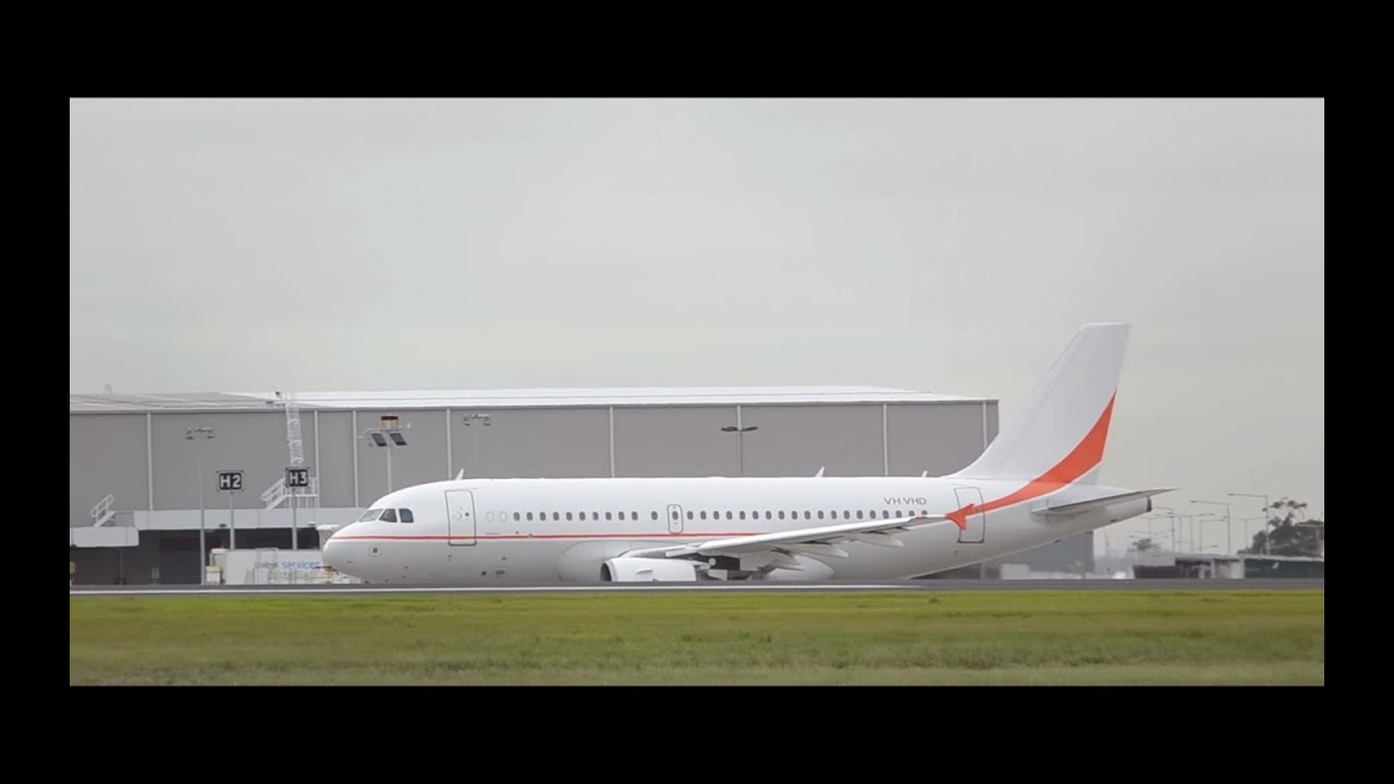 *RARE* Skytraders Airbus A319-115(LR) - Sensational Takeoff from Melbourne Airport - [VH-VHD]