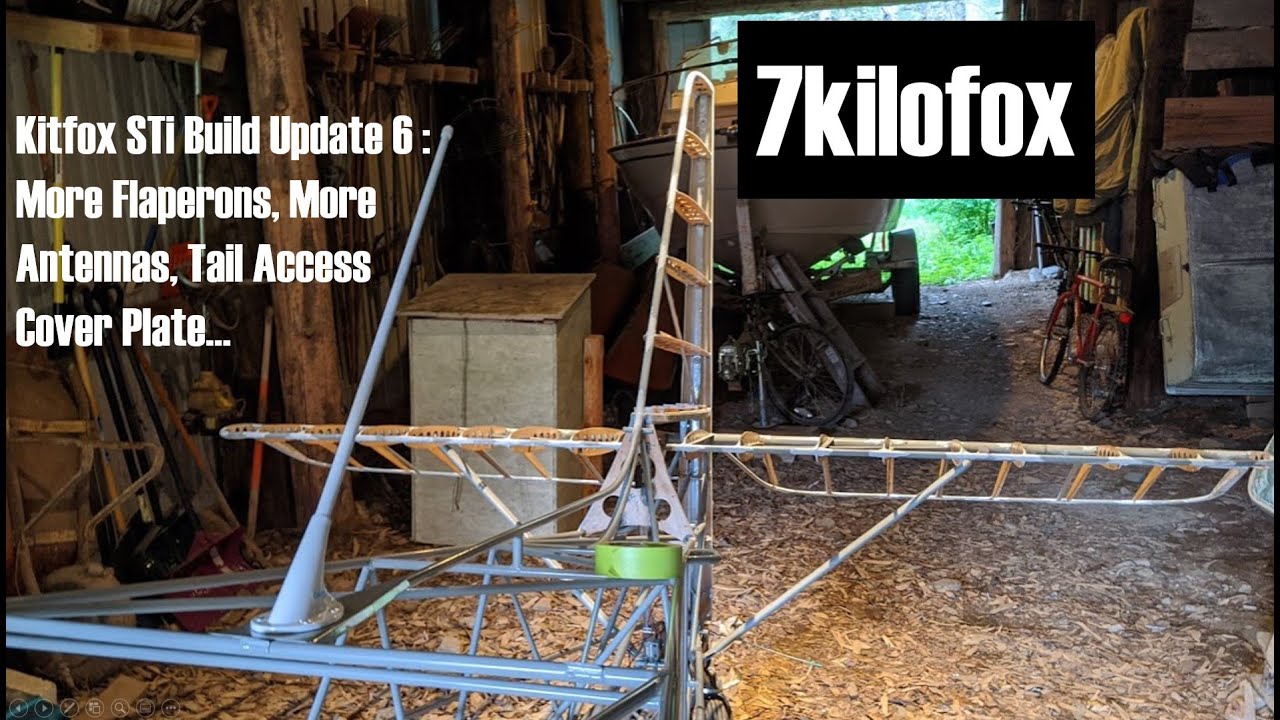 Обновление сборки Kitfox STi 6: больше флаперонов, больше антенн, крышка хвостового отсека…