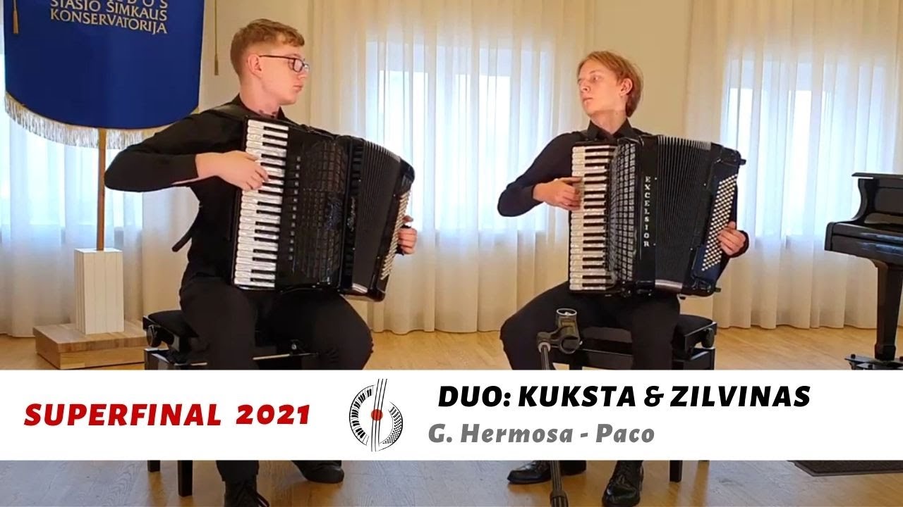 G. Hermosa - Paco | Accordion Duo: Kuksta & Zilvinas