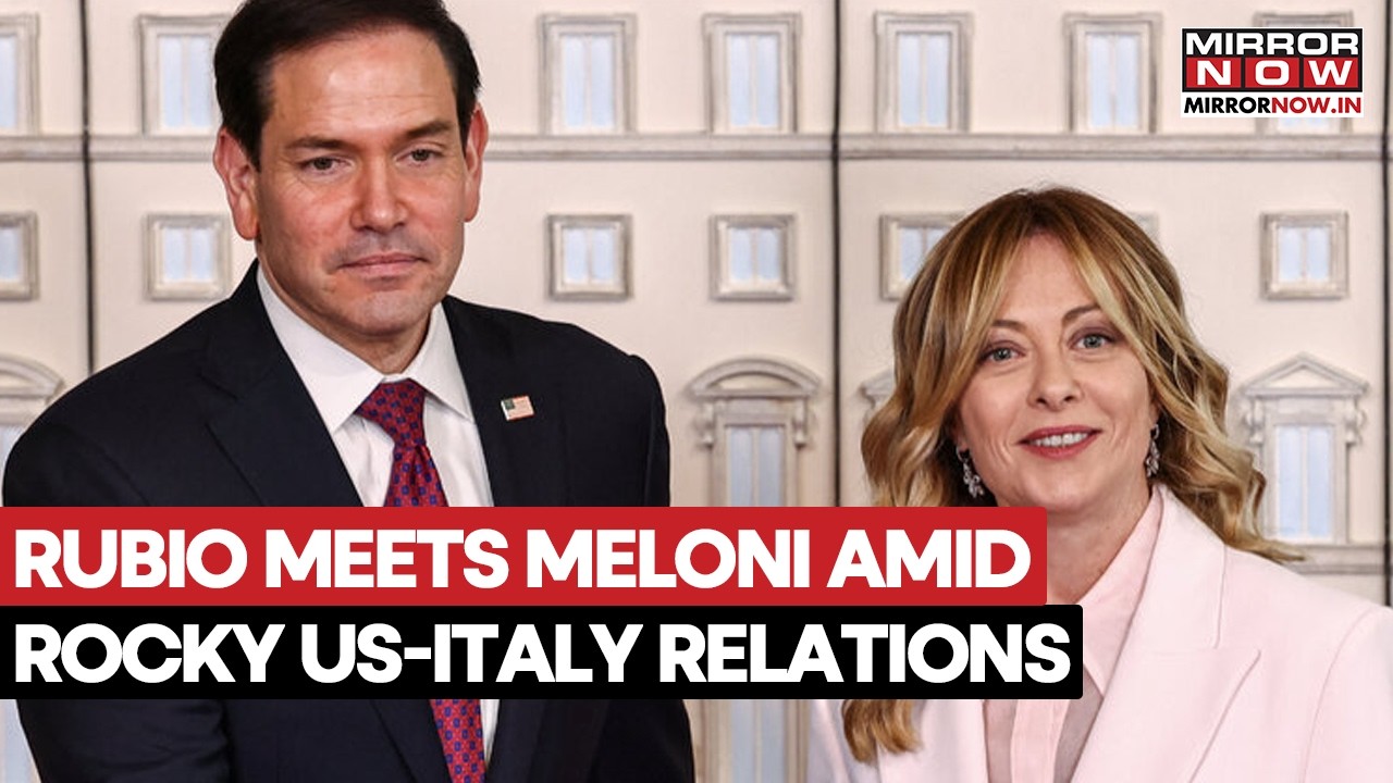 Marco Rubio Meets Italian PM Meloni On Patch-up Mission Amid Backdrop Of Latest Iran Strikes