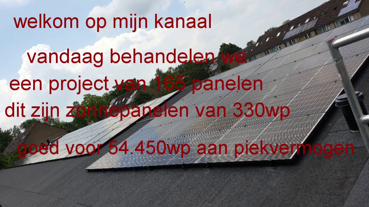 Grotere set met parallel systeem 165 zonnepanelen APsystems
