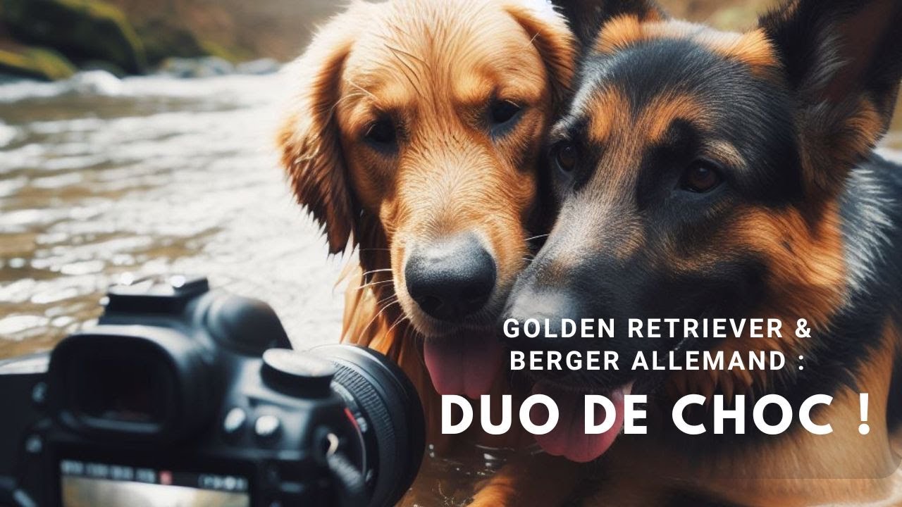 Golden Retriever & Berger Allemand : Duo de Choc !