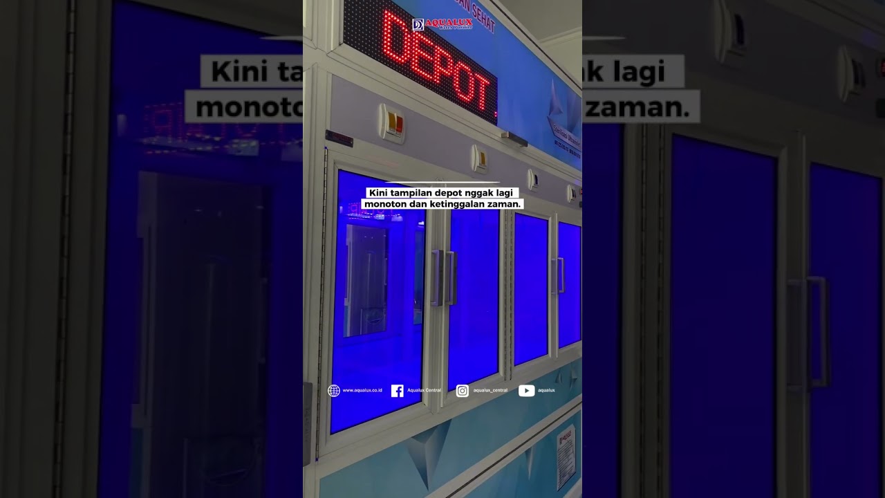 TAMPILAN MESIN DEPOT AIR MINUM LEBIH MODERN!! #depotairminum #aqualux