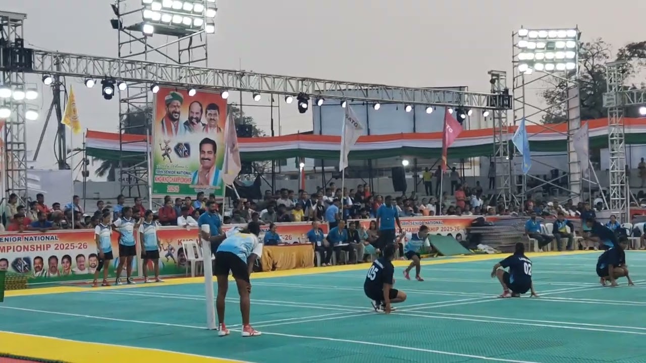Odisha vs Airport authority of India semifinal match,58thsenior national khokho championship 2025-26