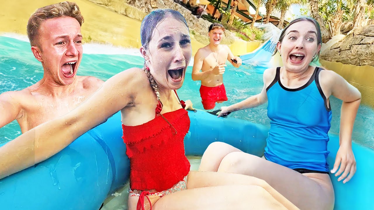 Wer länger in XXL Wasserpark aushält, gewinnt 🤯💦 (ft. Chrissi, Calvin & Sasette)