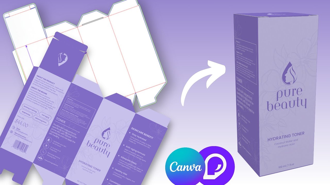 Дизайн упаковки и этикетки продукции в Canva | Pacdora