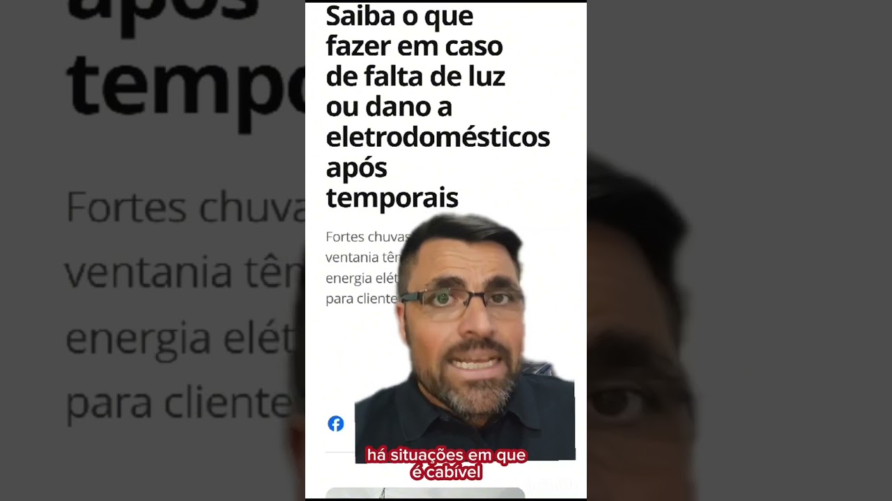 Falta de luz e dano el&eacute;trico.