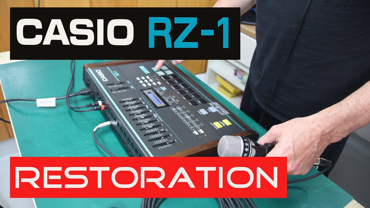 80`s  Drumcomputer Casio RZ 1 Repair Synth Hunter Episode 52
