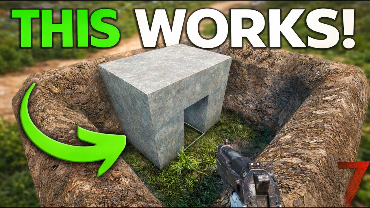 DIRT Blocks Break Zombie AI in 7 Days to Die 2.6! (100% Cheese Strategy)