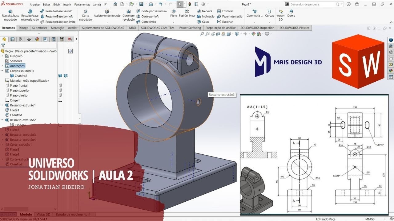SEMANA DO SOLIDWORKS | EXERCICIO 2