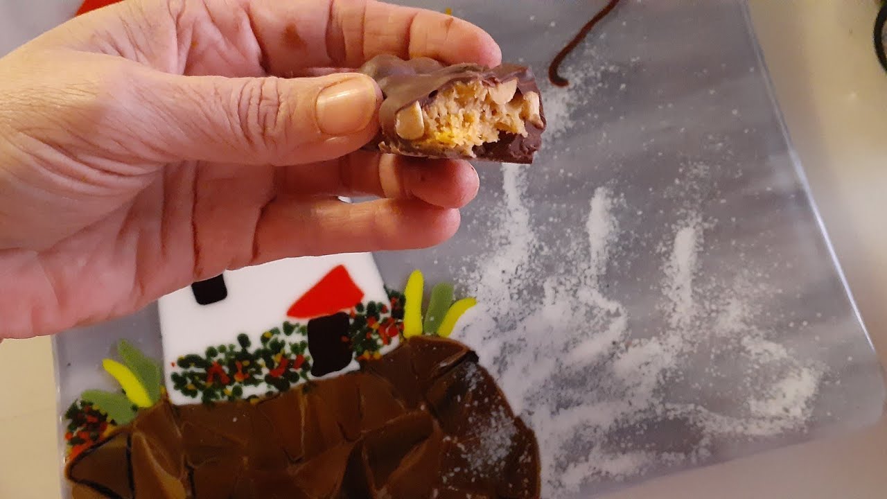 Homemade Chocolate Covered Payday Candy bars