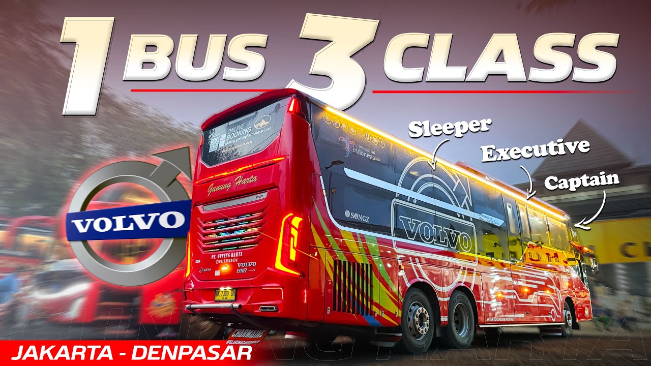 Rp 800.000 BUS TERBAIK DIJALURNYA SAAT INI‼️ Trip Jakarta - Denpasar with Gunung Harta