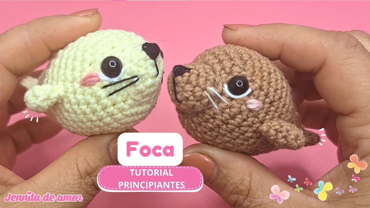 FOCA LLAVERO - Aprende paso a paso -Tutorial para  Principiantes- Amigurumi