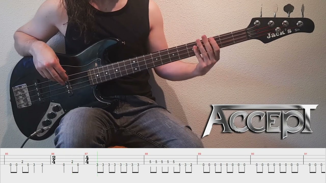 Balls to the wall - Accept (bass cover & tab)