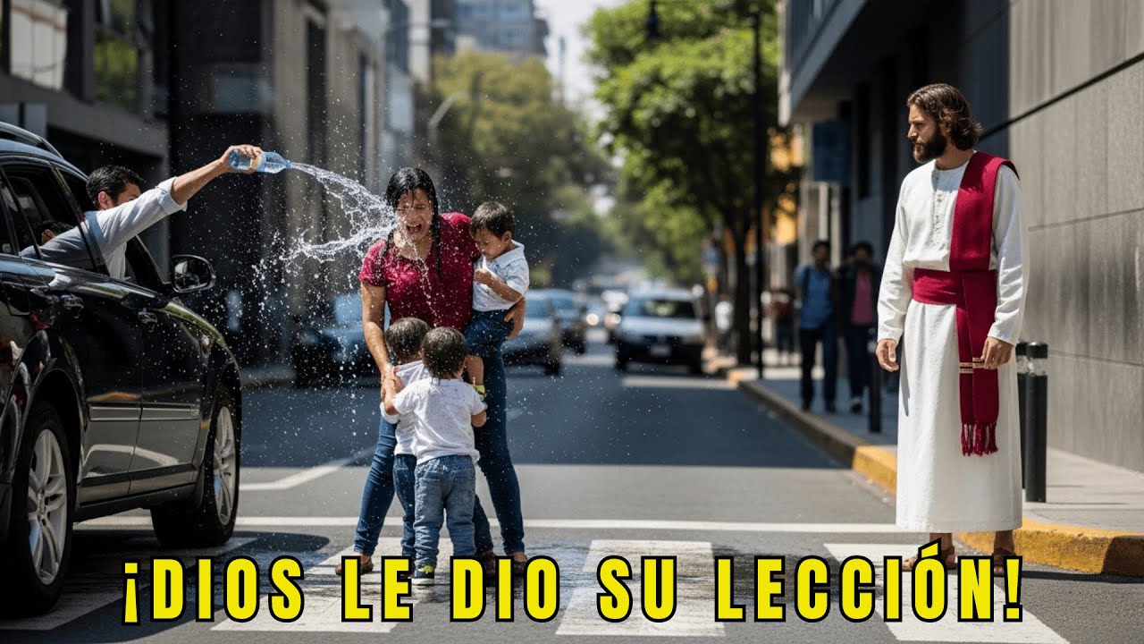 JESÚS HIZO PAGAR A UN HOMBRE QUE MOJÓ A UNA MADRE SOLA QUE VENDÍA CHICLES GRITANDO “USAS A TUS HIJOS