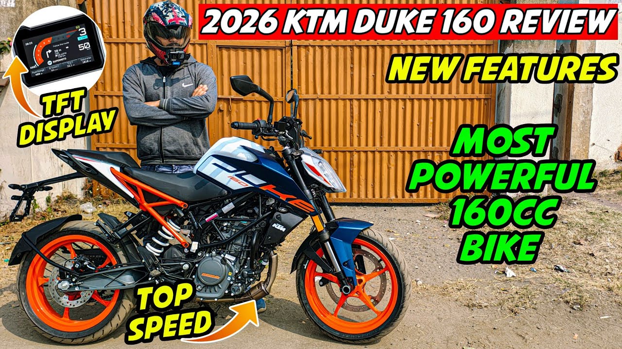 2026 New KTM Duke 160 Review || TFT Display Update & More Top Speed - Most Powerful 160cc 🔥